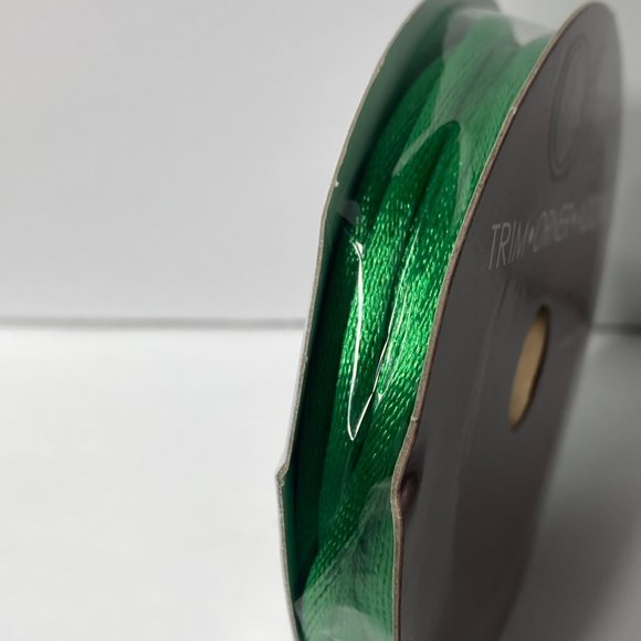 Green Rat Tail Cord Trim Ribbon 12 Rolls Offray Crafts Scrapbook Gift Wrap 1/8" - Picture 10 of 16